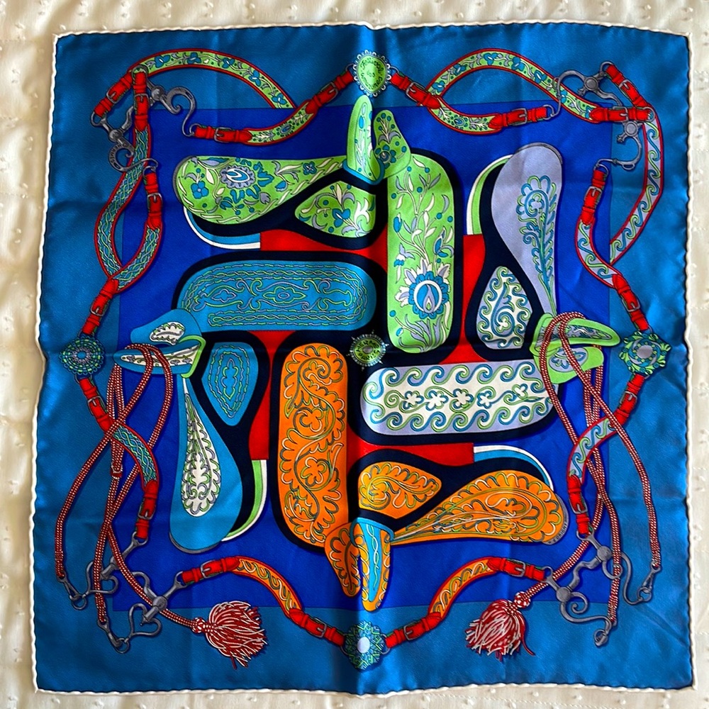 Hermes pocket square 45cm